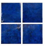 COBALT PORCELAIN TILE 6" X 6"